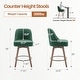 preview thumbnail 4 of 26, 26" Counter Height Swivel Bar Stool, Upholstered Counter Stools - 23.8" (D) x 21.7" (W) x 38" (H)