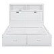preview thumbnail 14 of 16, Wood Full Size Platform Bed with LED Headboard, Charging Station and 2 Drawers