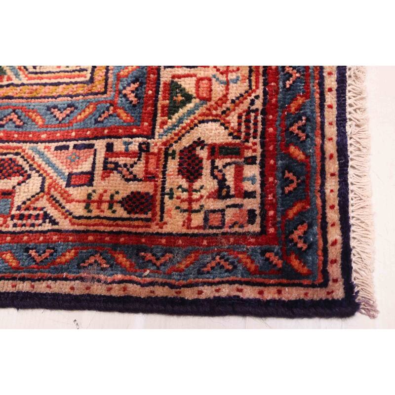 ECARPETGALLERY Hand-knotted Andelz Dark Navy Wool Rug - 3'5 x 13'5