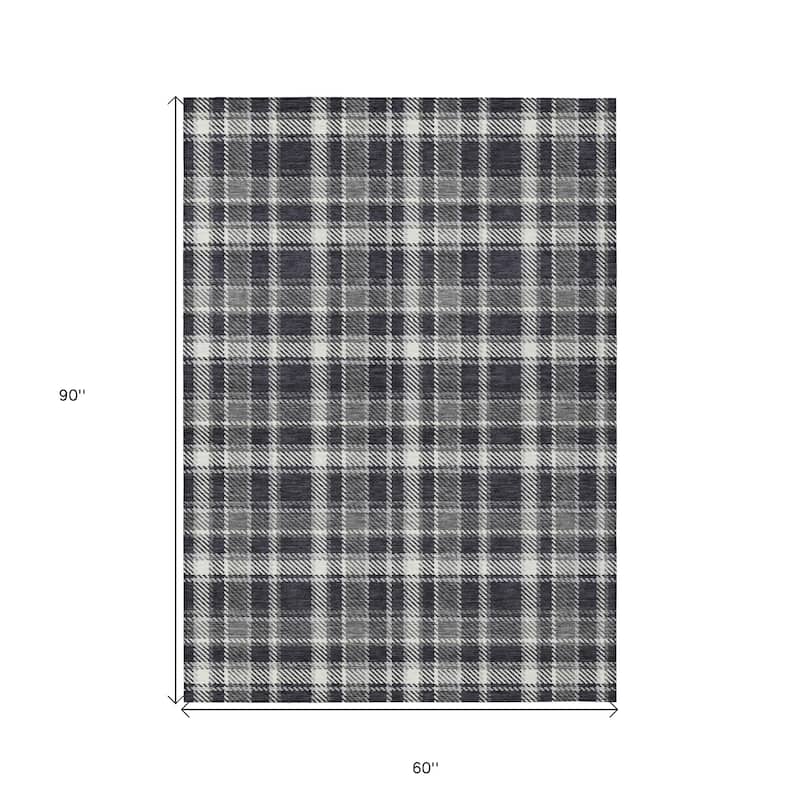 Palo Plaid Weather Resistant Classic Meets Modern Outdoor Rug
