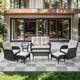 Option Black Wicker / Beige Cusion