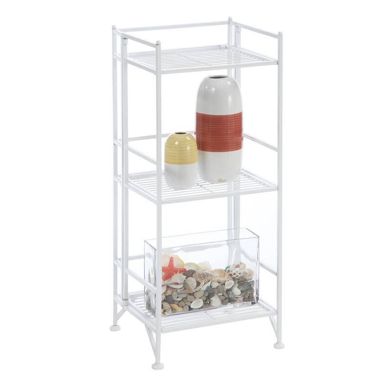 Convenience Concepts Xtra Storage 3 Tier Folding Metal Shelf