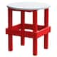 Option Bright Red with White Top