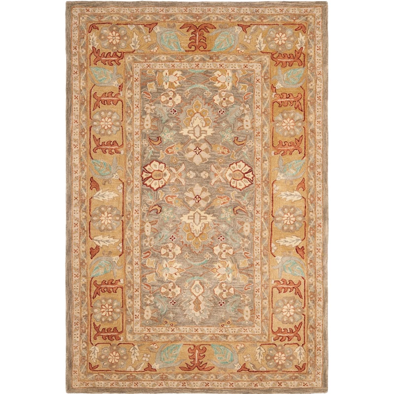 SAFAVIEH Handmade Anatolia Celyne Traditional Oriental Hand-spun Wool Rug