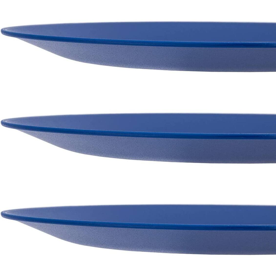 12 Unbreakable and Reusable 9.875'' Plastic Plates Set 8' x 10' Bed