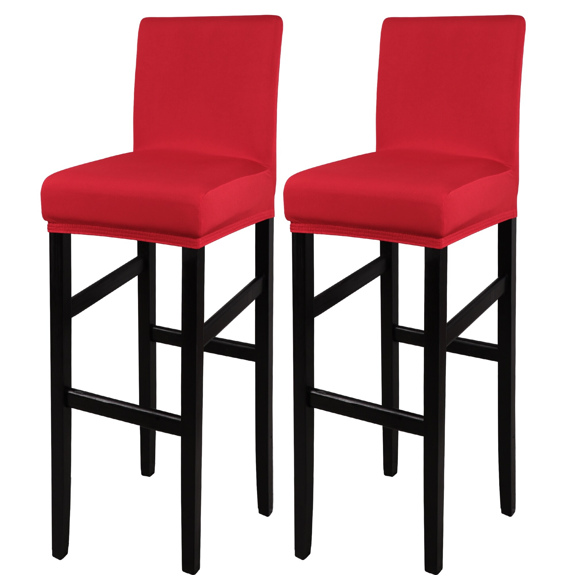 Red bar stool covers outlet