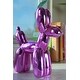 preview thumbnail 5 of 3, 11"H Ceramic Ballon Dog ,Metalic Pink