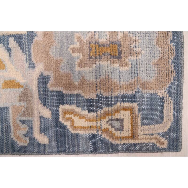 ECARPETGALLERY Hand-knotted Finest Oushak Navy Wool Rug - 8'0 x 10'1