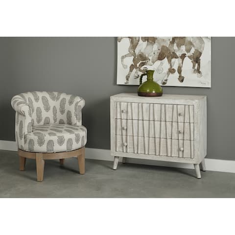 Somette Grey Paisley Accent Chair