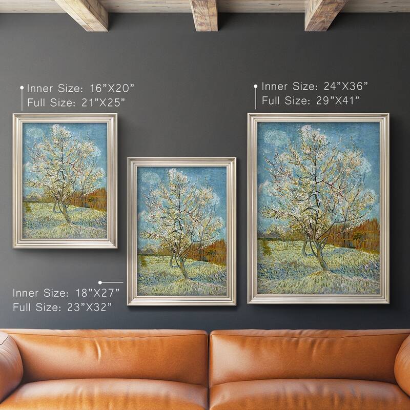  The Pink Peach Tree Premium Framed Canvas- Ready to Hang