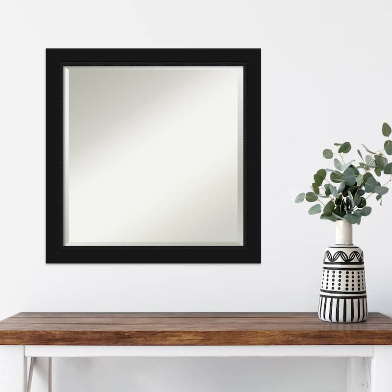 Beveled Wall Mirror - Avon Black Frame - Avon Black