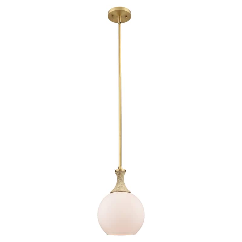 Innovations Lighting Downtown Urban - Astor - 1 Light 8" Rope Detailed Stem Hung Mini Pendant