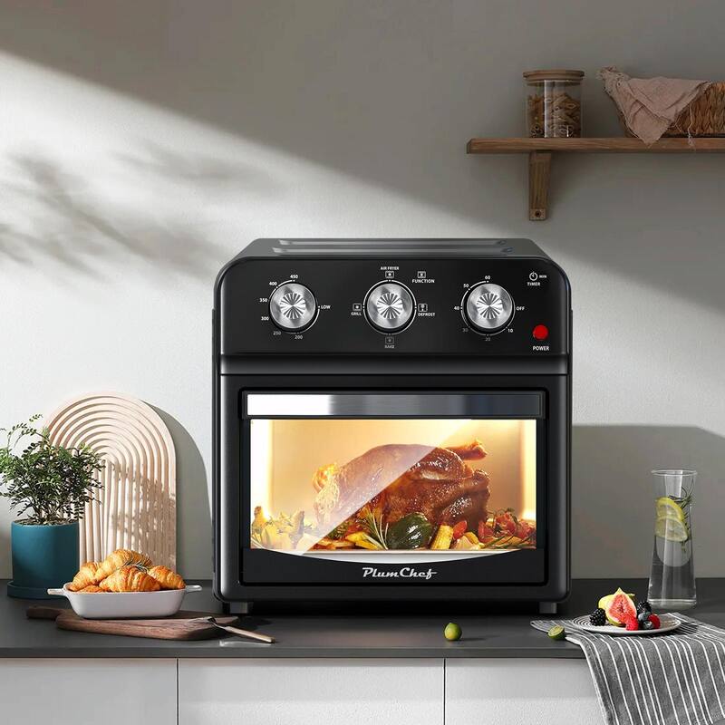 12.5 Quart Air Fryer Convection Toaster Oven, 1500W, 4 Cooking Modes, 7-in-1 Multifunction