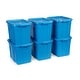 preview thumbnail 42 of 42, Rubbermaid Roughneck Storage Totes Heritage Blue - 18 Gal -6 Pack