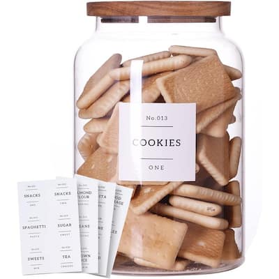 Large Glass Cookie jar with Airtight lids