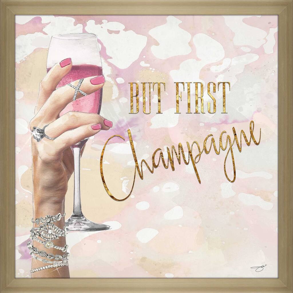 "But First, Champagne" by Jodi Print on Acrylic
