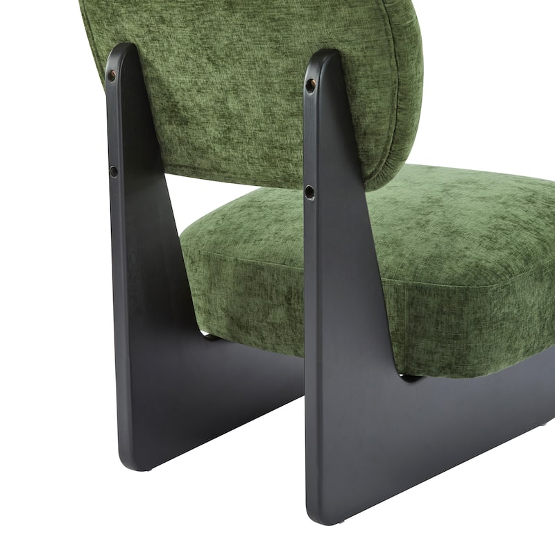 Modern Lounge Chair with Polyester Upholstery (Set of 2)