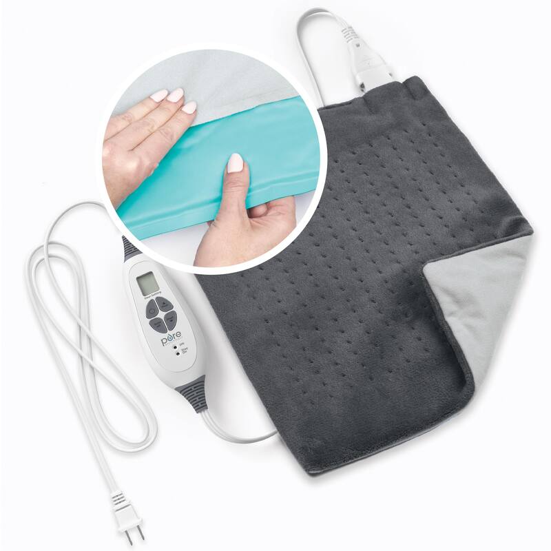 Pure Enrichment® PureRelief® Duo 2in1 Heating Pad with Removable XL Hot/Cold Gel Pack Bed
