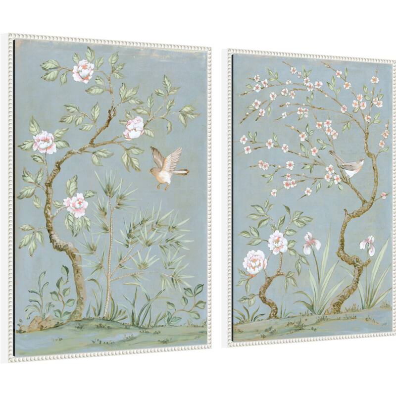 Amanti Art Spring Mural No 1. & No. 2 - 2 Piece by Julia Purinton Framed Canvas Wall Art
