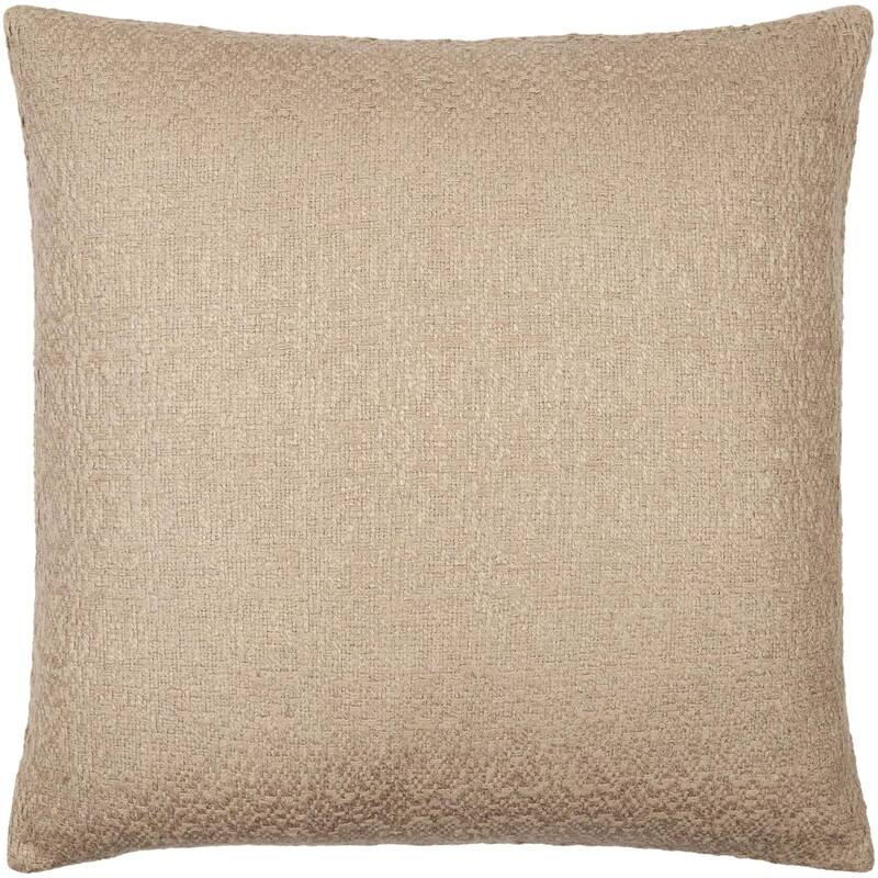 Ian Modern Solid Color Cotton Linen Throw Pillow - 20"L x 20"W - Cover Only - Khaki