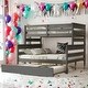 preview thumbnail 1 of 10, Elegant Twin over Full Bunk Bed with Twin Size Trundle