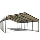 preview thumbnail 7 of 6, EROMMY 20x20 Outdoor Car Shelter with Sturdy Galvanized Steel Roof, Versatile Carport for Vehicles, Boats, and Tractors