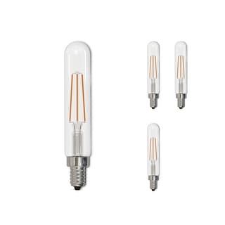 Bulbrite LED Filament Pack of (4) 4.5 Watt Dimmable T8 Light Bulb with ...
