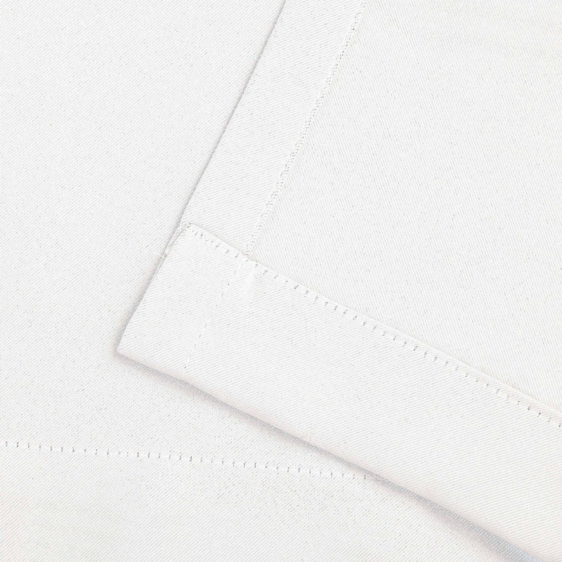 Superior Solid Machine Washable Room Darkening Semi-Blackout Curtains, Set of 2