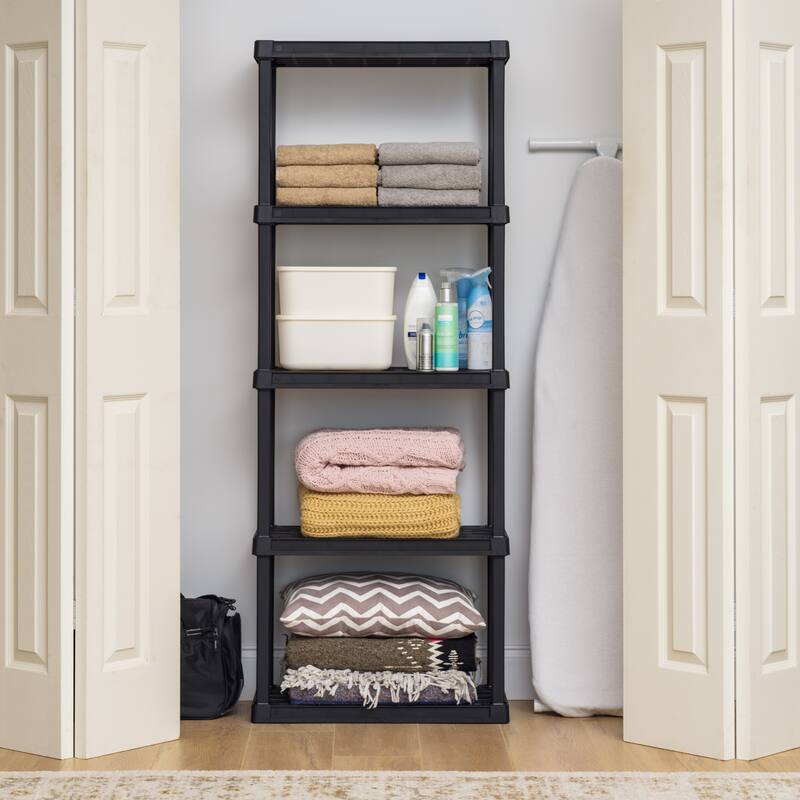 IRIS USA® Plastic Rack Shelf - Black