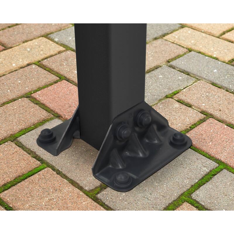 Olympia 10 ft. Gray/Bronze Aluminum Patio Cover