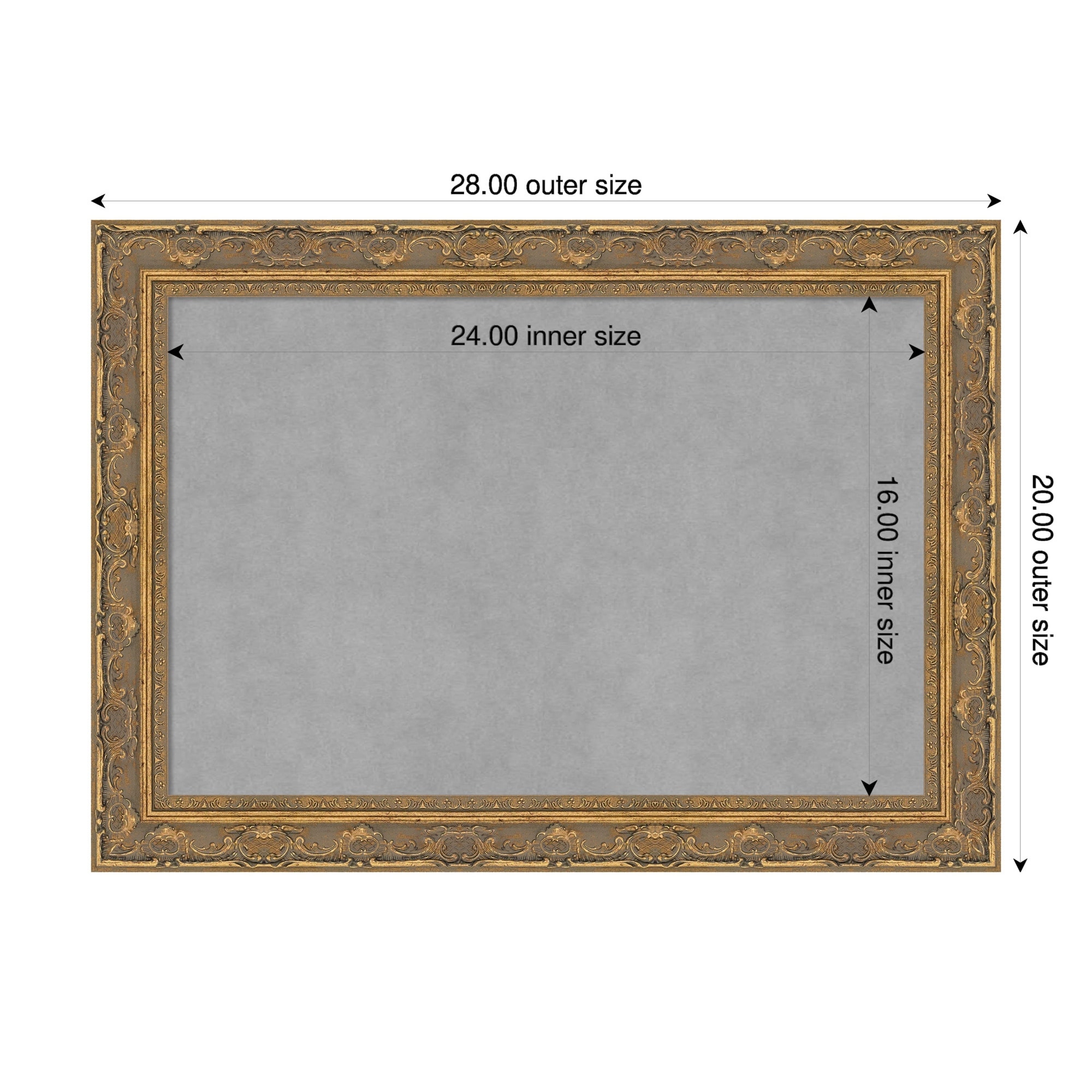 Amanti Art Filigree Gloss Black Framed