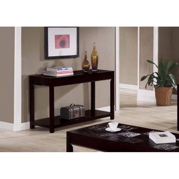 Monarch Specialties I 7802s 48 Inch Wide Veneer Console Sofa Monarch Specialties I 7802s 48 Inch Wide Veneer Console Sofa Table Cuccino
