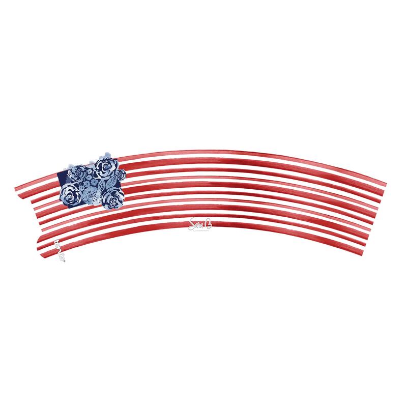 Tervis Sara Berrenson - Home Sweet Home American Flag Made in USA Double Walled Insulated Travel Tumbler, Classic - 16oz Mug
