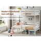 preview thumbnail 5 of 7, Twin Over Twin Bunk Beds Can be Turn into Upper Bed and Down Desk for Home