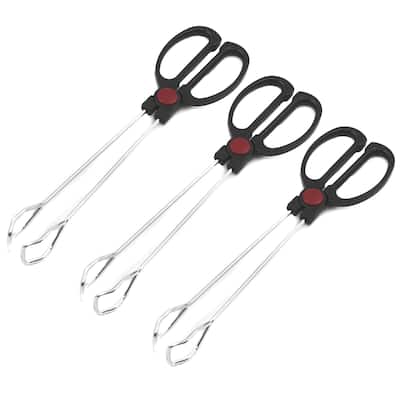 Chef Craft 12" Long Buffet Serving Tongs with Cool-Touch Plastic Handles