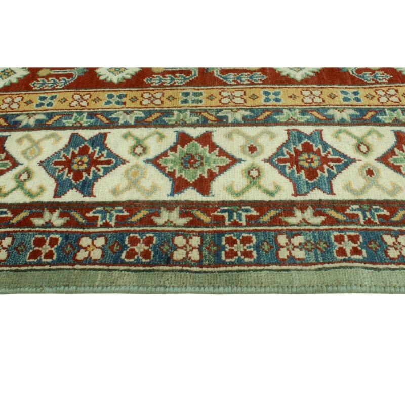 Kazak Azalea Grey/Ivory Rug - 6'7" x 9'8"