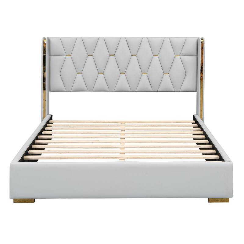 PU Upholstered platform bed