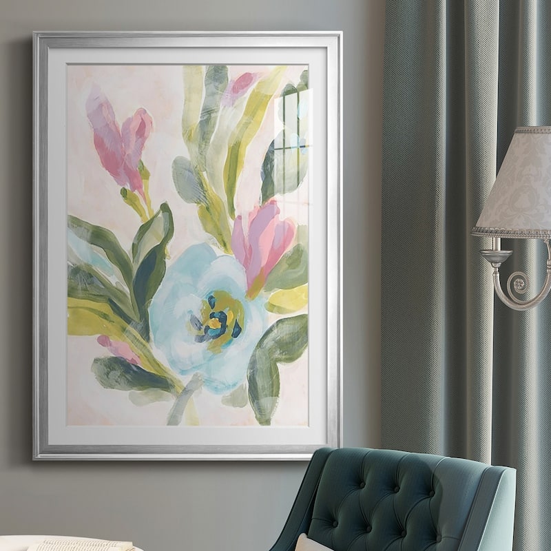 Floral Breeze Fresco II Premium Framed Print - Ready to Hang