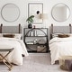 preview thumbnail 26 of 30, Nathan James Harlow Wall Mount Upholstered Headboard with Metal Rail