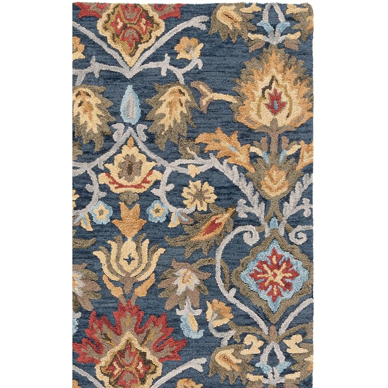 SAFAVIEH, Handmade Marietje Blossom French Country Wool Area Rug