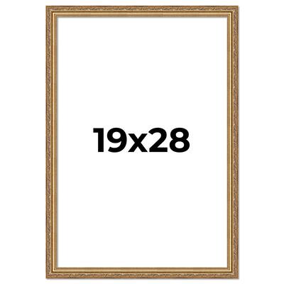 19x28 Frame Red Solid Wood Picture Frame Width 1.75 Inches | Interior Frame Depth 1 13/16 Inches