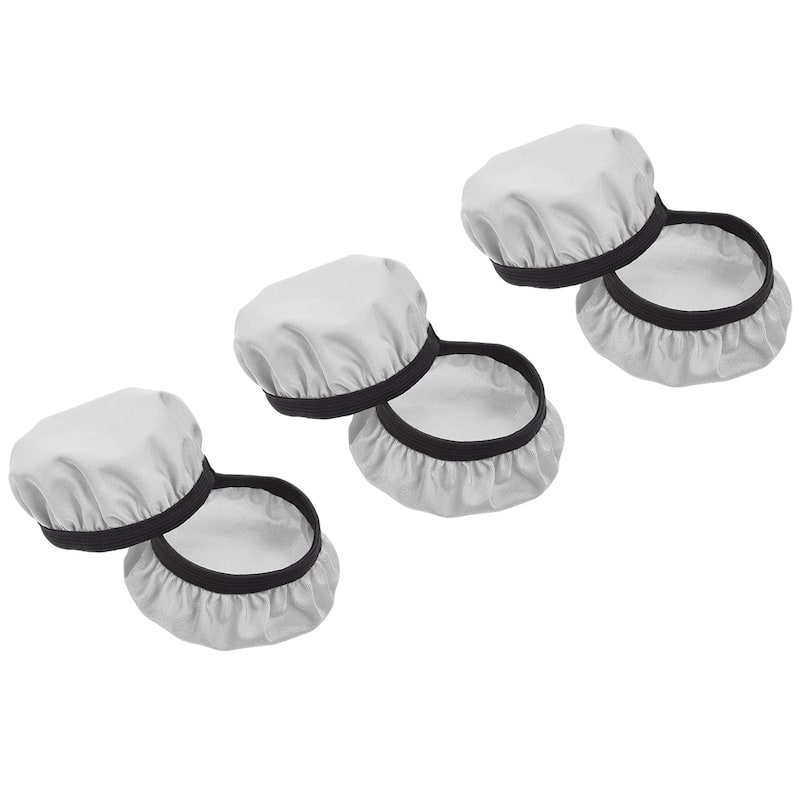 3 Pairs Grey Fabric Headphone Covers, Fits 2.36"-3.54" Earphones