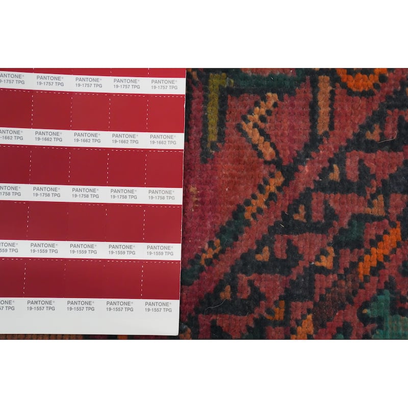 Hand Knotted Oriental 100% Wool Carpet Traditional Tribal Multi-Colored Tabriz Area Rug - 8' 2'' X 3' 7''