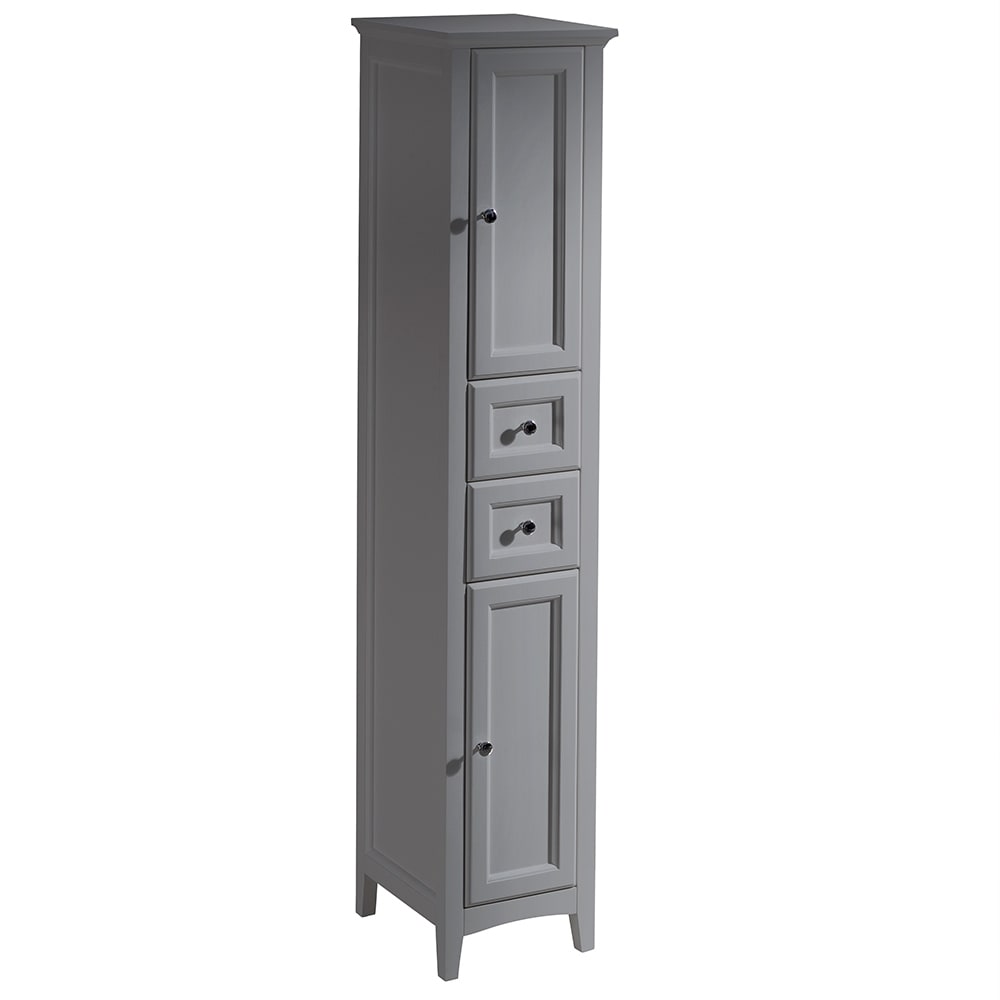 Fresca Oxford Gray Tall Bathroom Linen Cabinet Overstock 31457576