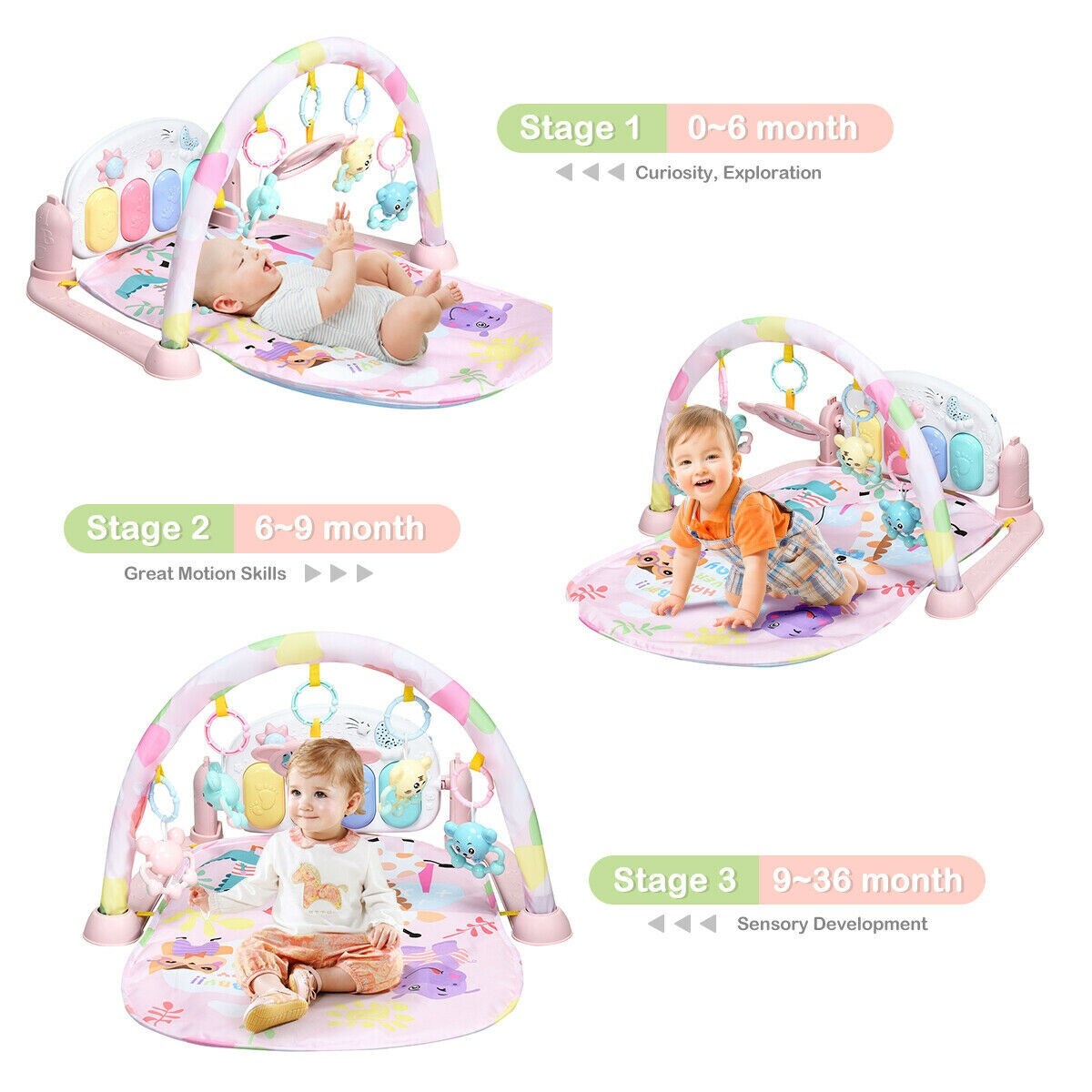 play gym with lights and music