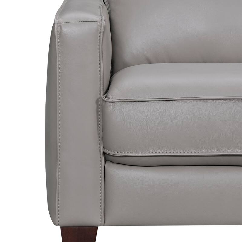 Summit Leather 3 Piece L-Shape Sectional Sofa by Armen Living