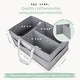 preview thumbnail 6 of 7, RAE DUNN Baby Diaper Caddy Organizer - w/Rope Handles