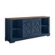 preview thumbnail 30 of 50, 70-inch Extra-Wide Rustic TV Stand for 80" TVs - Natural Wood Finish