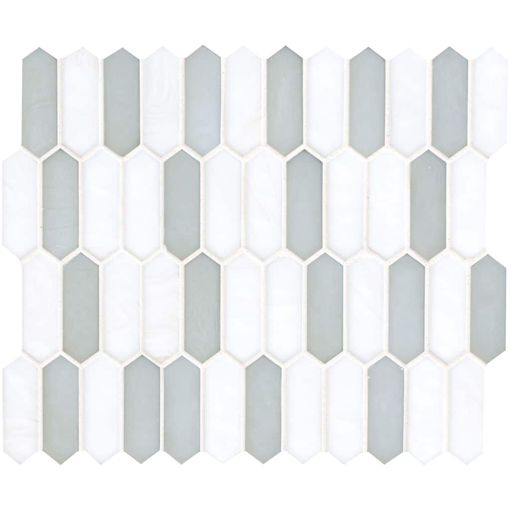 Ackland AKM-G-RI12X10SP-CA Rietto - 12" x 12" Glass Geometric Wall