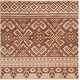 preview thumbnail 114 of 121, SAFAVIEH Adirondack Dixie Rustic Boho Rug 6' Square - Camel/Chocolate - Square